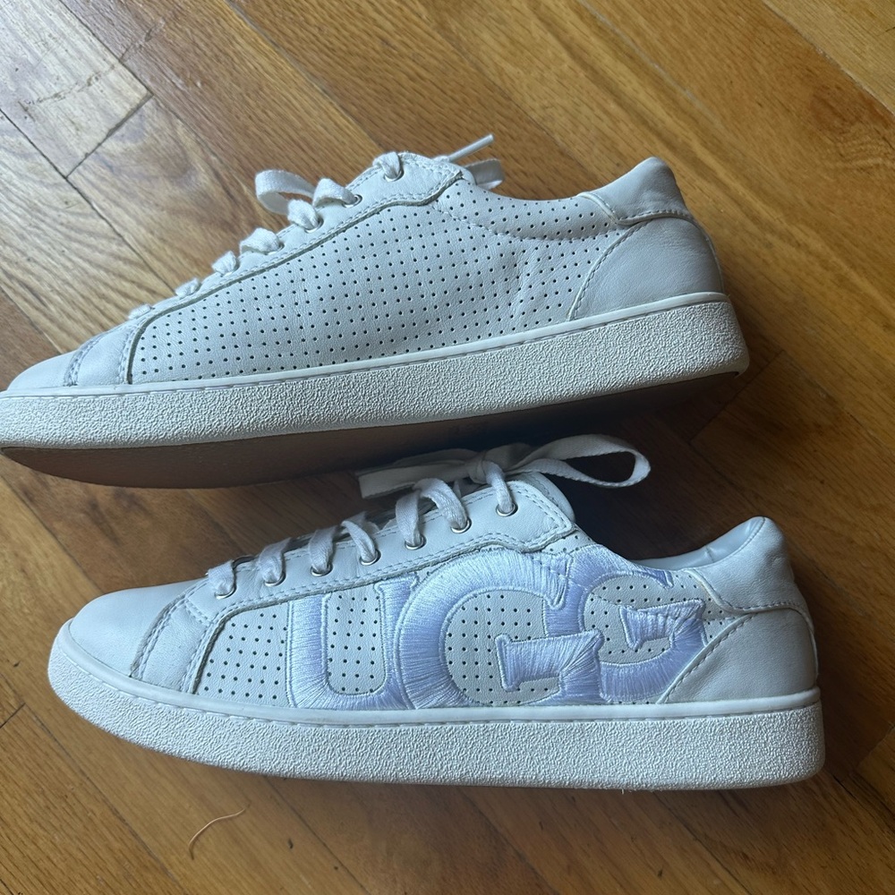 UGG Cream Perforated Sneakers